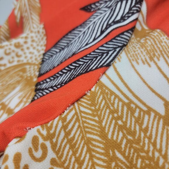 Vintage Hamilton Dallas Parrot Print Button Down Shirt Small Red Orange Gold Bir - Picture 2 of 16